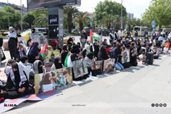 HÜDA PAR Women's Branch stages sit-in protest in support of Gaza